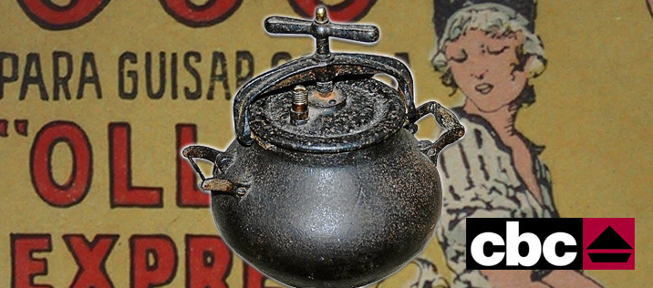 curiosa y pequeña olla exprés bellvís cbc zarag - Acheter Autres objets  vintage sur todocoleccion